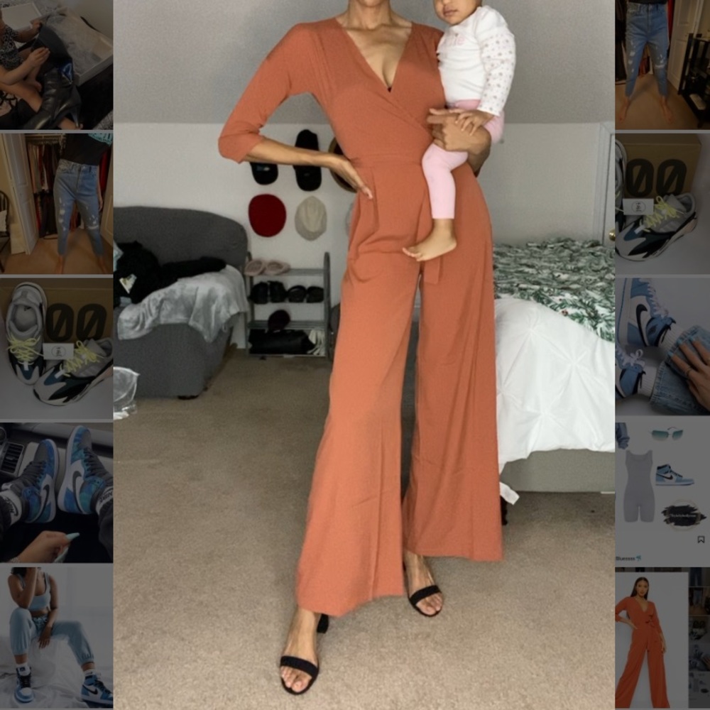 Tall Woven Wrap Tie Belt Jumpsuit